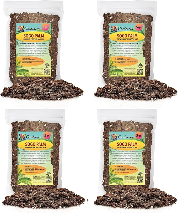 SOGO Palm Potting Mix - Unlock Robust Growth and Striking Form with Our High-Performance Formula - 20 Quart-VerdiqueGarden