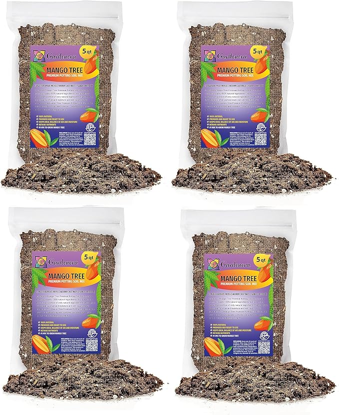 Mango Tree Potting Mix - Unlock Robust Growth and Succulent Mangoes with Our High-Performance Formula - 20 Quart-VerdiqueGarden