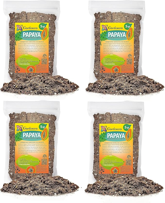 Papaya Plant Potting Mix - Unlock Rich Growth and Flavorful Harvests with Our High-Performance Formula - 20 Quart-VerdiqueGarden