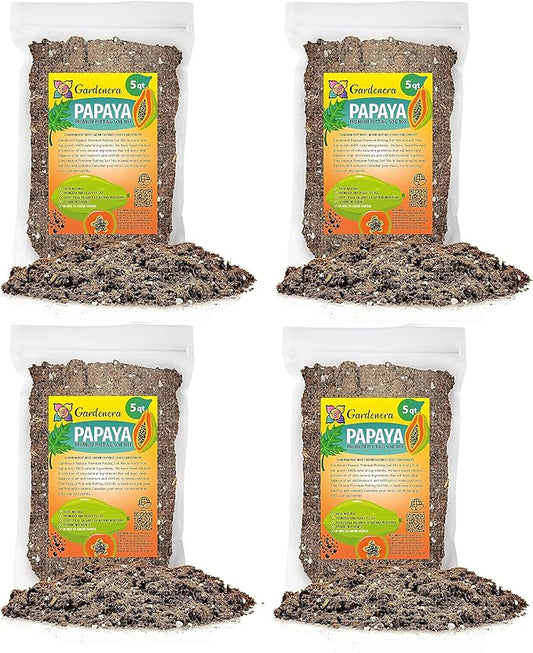 Papaya Plant Potting Mix - Unlock Rich Growth and Flavorful Harvests with Our High-Performance Formula - 20 Quart-VerdiqueGarden