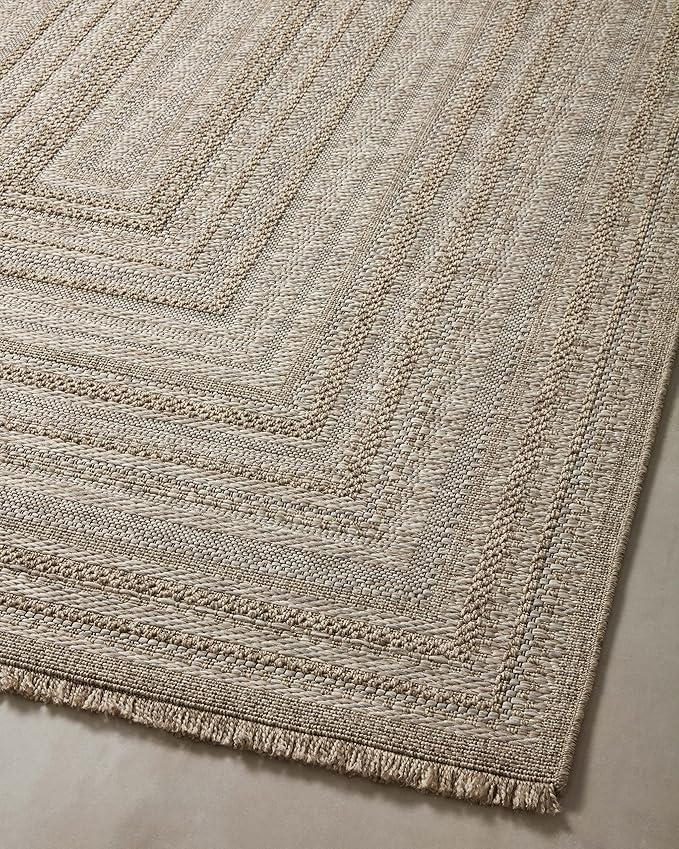 Loloi Dawn Collection Indoor/Outdoor DAW-01 Natural 2'-3" x 10'-0" Runner Rug-VerdiqueGarden