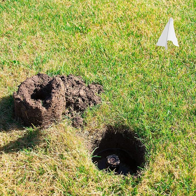 White Marking Flags 1000 Pack - 4x5x15 Inch White Flags for Yard - Markers For Lawn, Irrigation, Landscaping, Survey & Sprinkler Head Marking-VerdiqueGarden