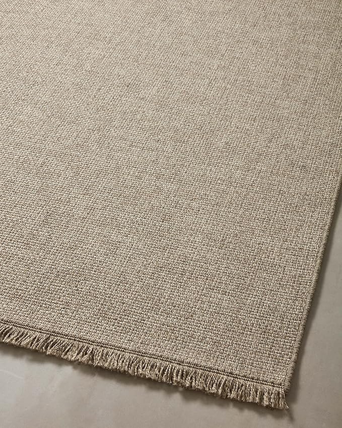 Loloi Dawn Collection Indoor/Outdoor DAW-04 Coffee 7'-8" x 7'-8" Round Area Rug-VerdiqueGarden