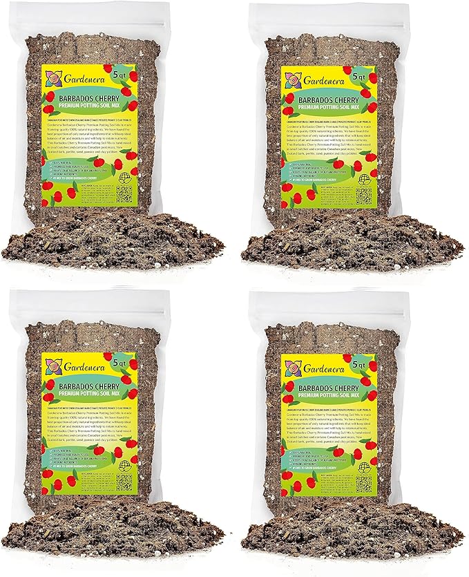 Barbados Cherry Plant Potting Mix - Unlock Robust Growth and Zesty Fruits with Our High-Performance Formula - 20 Quart-VerdiqueGarden
