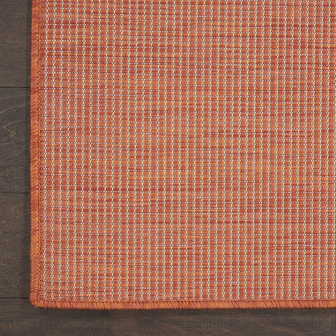 Nourison Home Home Positano 6' Runner Fabric Terracotta Area Rug-VerdiqueGarden